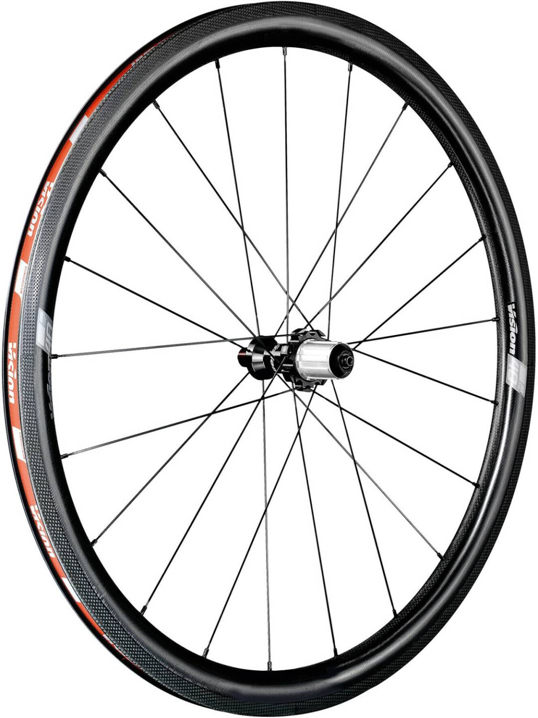 Fahrradteile Vision Service Cource 40 Laufradsatz 28" Clincher TLR Shimano black