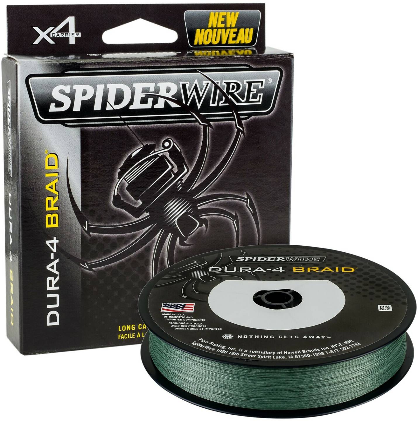 Angeln Spiderwire Dura 4 300 M Line Grün 0.100 mm (1450386)