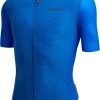 Santini Colore Puro Kurzarm Trikot Herren blau (2023) Fahrradbekleidung