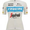 Fahrradbekleidung Santini Trek Segafredo Short Sleeve Jersey (Blue) Women