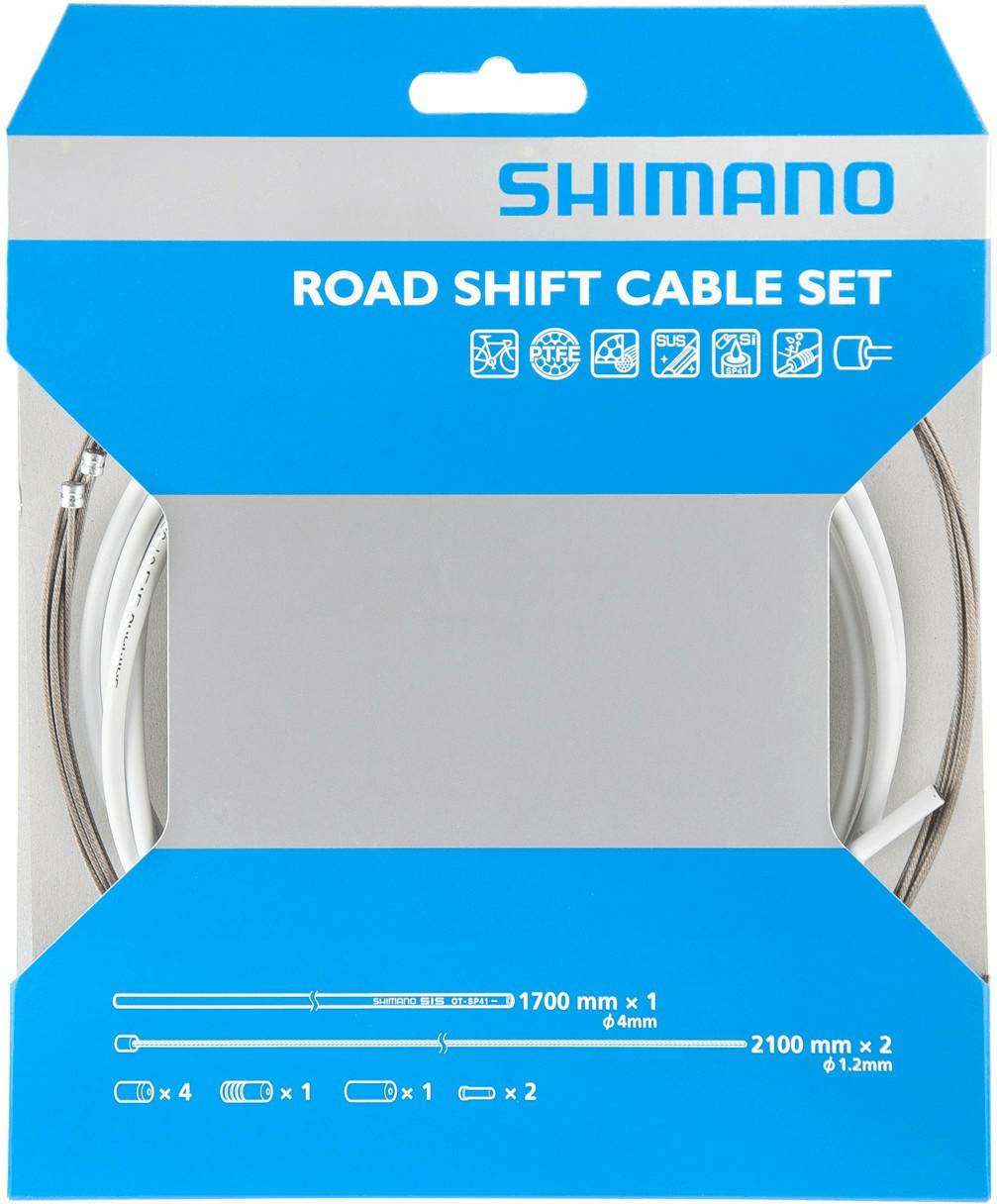 Shimano Road PTFE Shift Cable Setweiß Fahrradteile