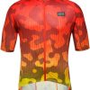 Gore Rain Camo Kurzarm Trikot Herren rot/gelb (2023) Fahrradbekleidung