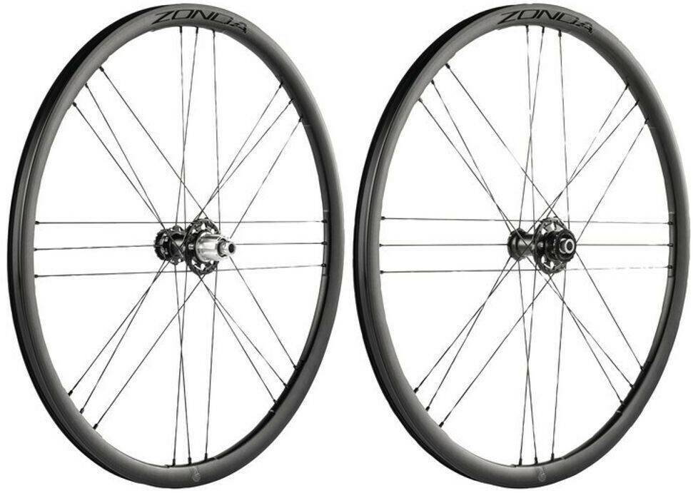 Campagnolo Zonda GT C23 Disc Center Lock 28" Laufradsatz black 28" Satz (VR 12x100 + HR 12x142) Shimano Fahrradteile