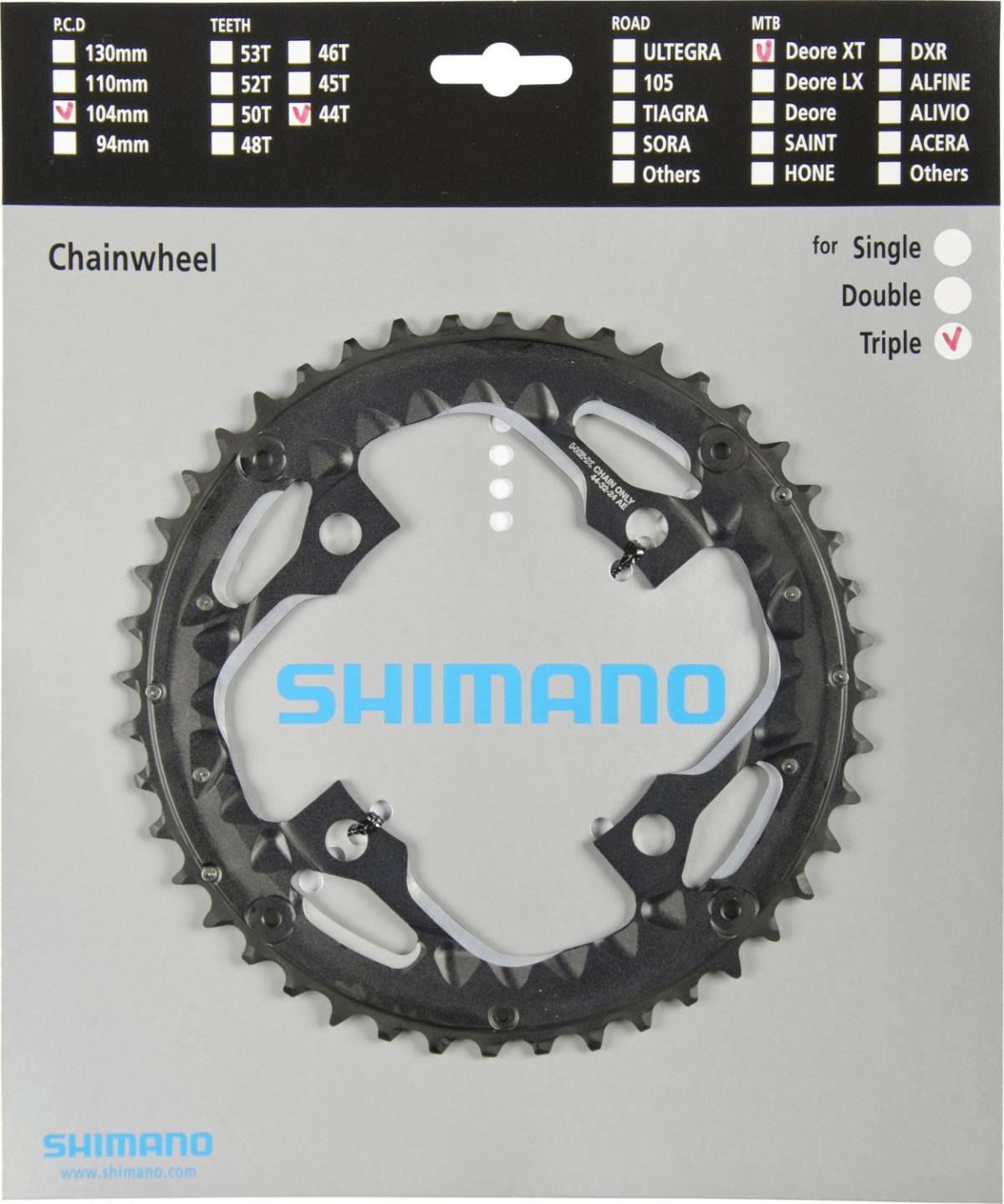 Fahrradteile Shimano SLX FC-M680 Kettenblatt