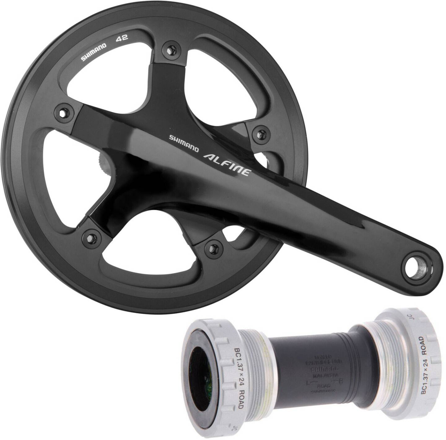 Shimano Alfine Crank FC-S501FC-S501 (42) schwarz Fahrradteile