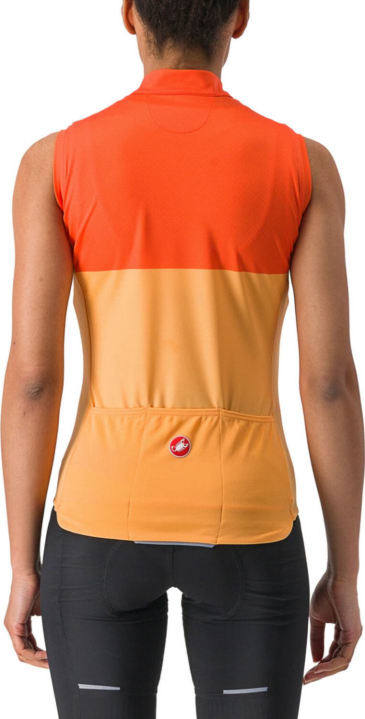 Castelli Velocissima Kurzarm Trikot Damen orange (2023) Fahrradbekleidung