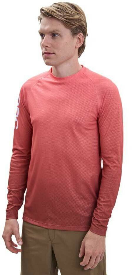 POC Essential Lite Long Sleeve Enduro Jersey (Red) Men Fahrradbekleidung