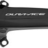 Fahrradteile Shimano Dura-Ace FC-R9100-P Kurbelgarnitur mit Powermeter ohne Kettenblatt11-fach schwarz 170mm