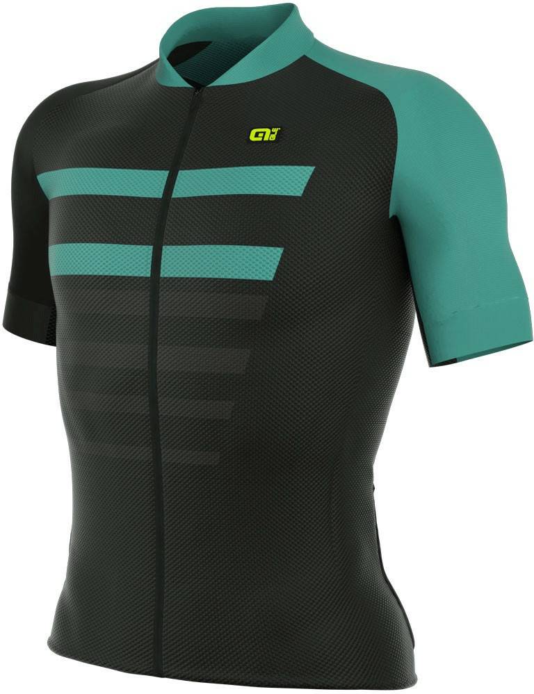 Fahrradbekleidung Alé Cycling PRR 2.0 Piuma Short Sleeve Jersey Menblack/turquoise