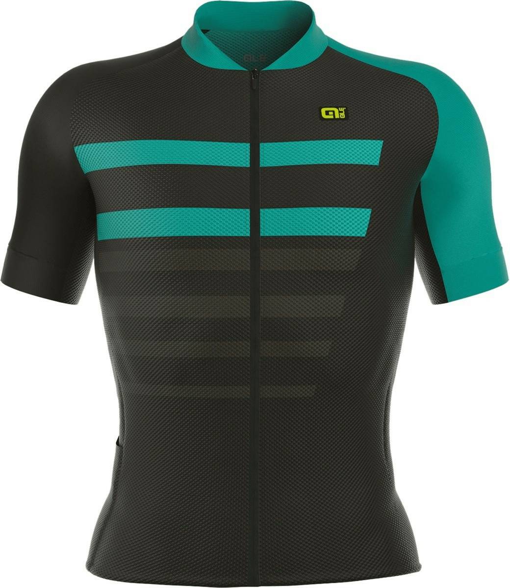 Fahrradbekleidung Alé Cycling PRR 2.0 Piuma Short Sleeve Jersey Menblack/turquoise