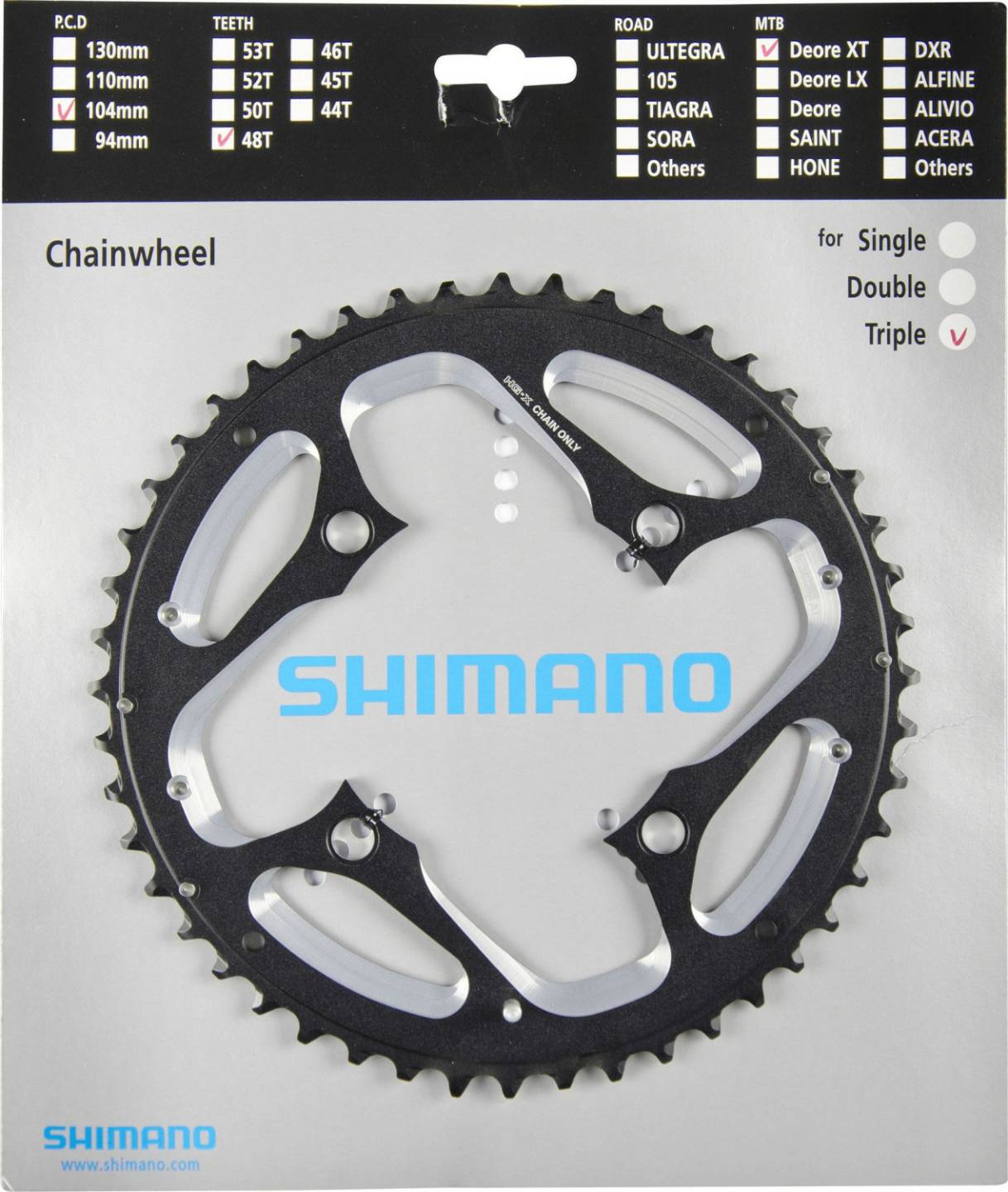 Fahrradteile Shimano SLX FC-M680 Kettenblatt