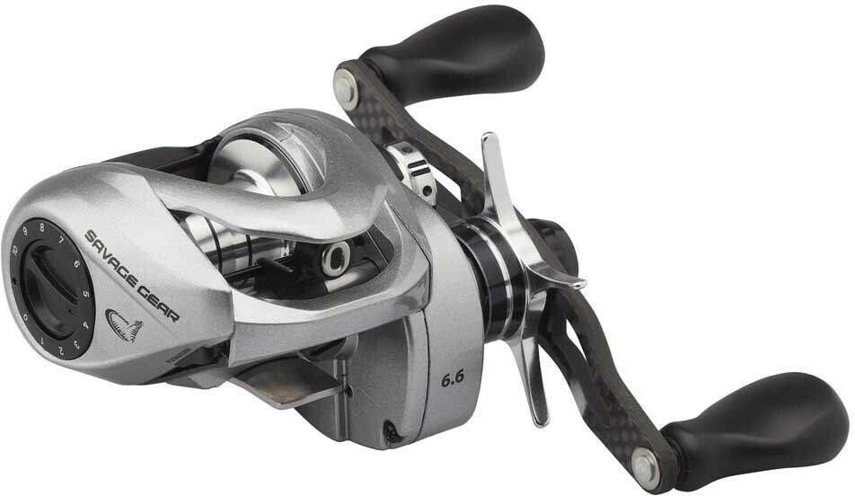 Angeln Savage Gear Sg10 250 Lh Baitcasting Reel Silver Ratio: 6.6:1