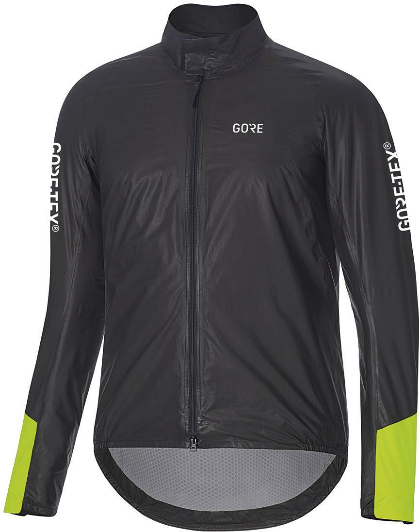 Gore C5 Shakedry 1985 Viz Jacket Men (isoliert) black/neon yellow Fahrradbekleidung