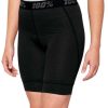 100% Ridecamp Liner Shorts Women Black Fahrradbekleidung