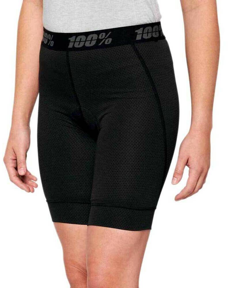 100% Ridecamp Liner Shorts Women Black Fahrradbekleidung