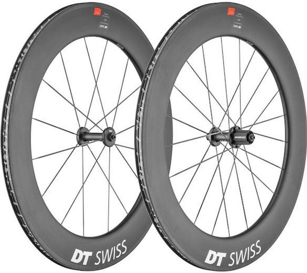 Fahrradteile DT Swiss ARC 1100 DICUT 80 Vorderrad - 28" | Carbon | Clincher - QR 100 - schwarz Einheitsgröße