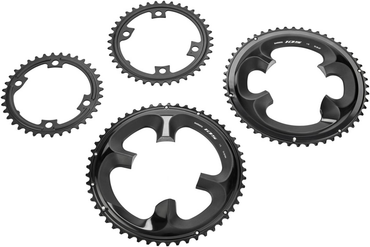 Fahrradteile Shimano 105 FC-R7000 Chainring11-fach black 52T