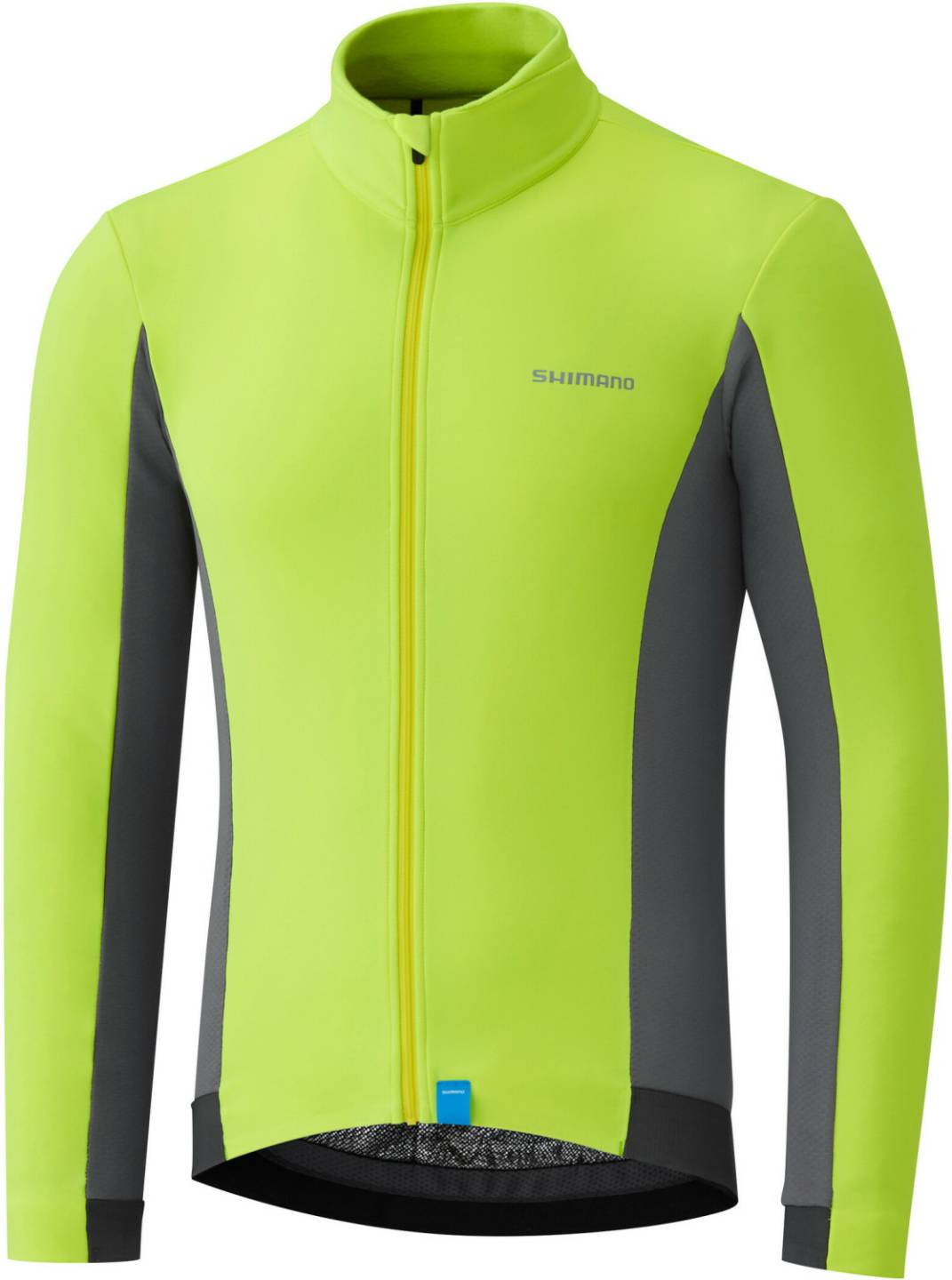 Shimano Thermo L/S Jersey Men neon yellow (2020) Fahrradbekleidung