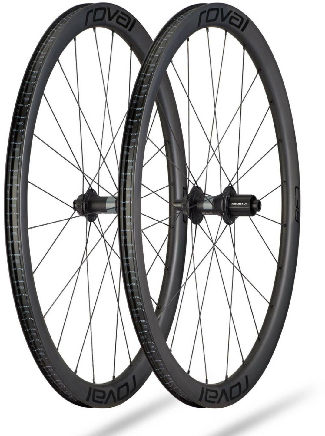 Specialized Roval Rapide C 38 Disc Wheelset satin carbon/black Fahrradteile