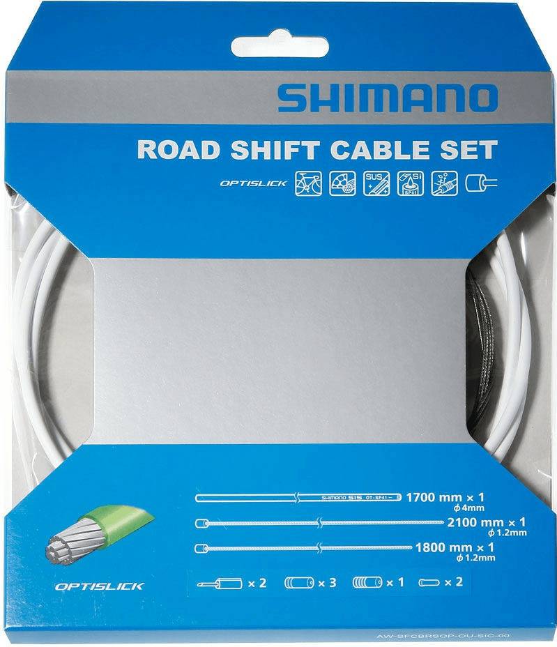 Shimano Road PTFE Shift Cable Setweiß Fahrradteile