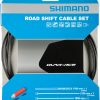 Fahrradteile Shimano Road PTFE Shift Cable Setschwarz