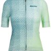 Fahrradbekleidung Santini Paws Forma Short Sleeve Jersey (Green) Women