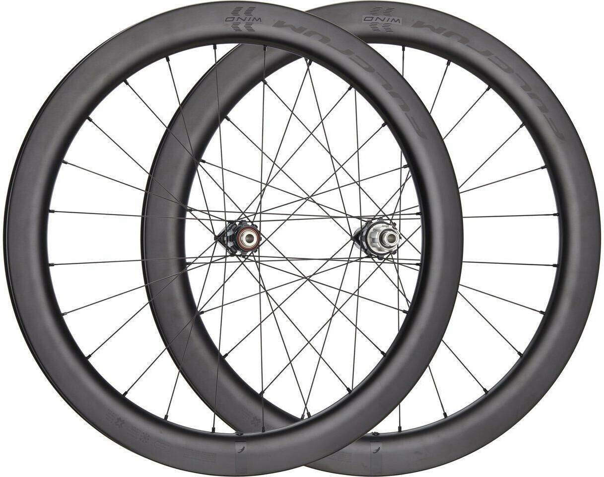 Fahrradteile Fulcrum Wind 57 Disc Center Lock Carbon Laufradsatz schwarz 28" Satz (VR 12x100 + HR 12x142) Shimano