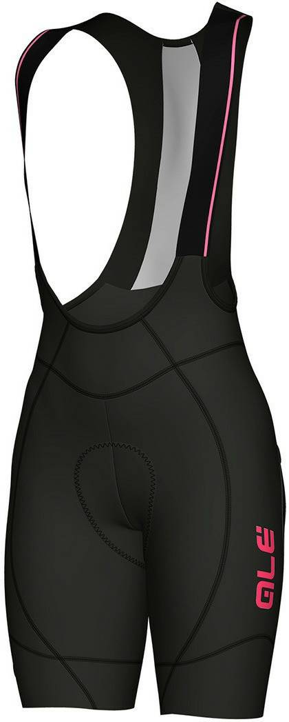 Alé Cycling PRR 2.0 Agonista Bibshorts Women black/fluo pink Fahrradbekleidung