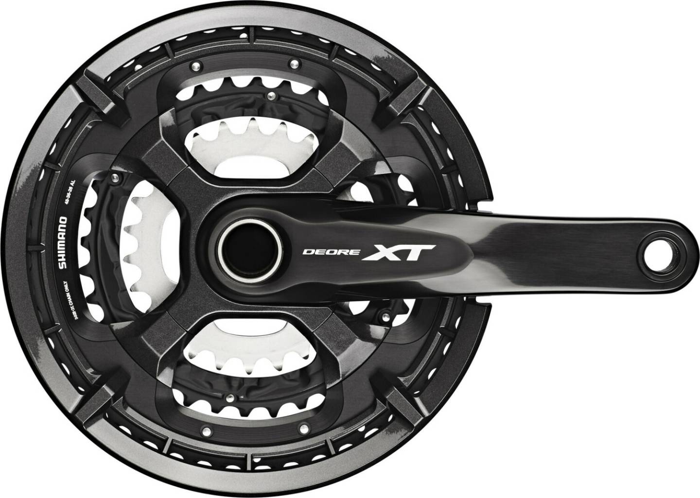 Shimano Deore XT Trekking FC-T8000 Crankset 10-fach 48-36-26T black 175mm Fahrradteile